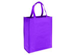 bolsa tnt 30x40x12cm reutilizable shopper morado