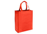 bolsa tnt 30x40x12cm reutilizable shopper rojo